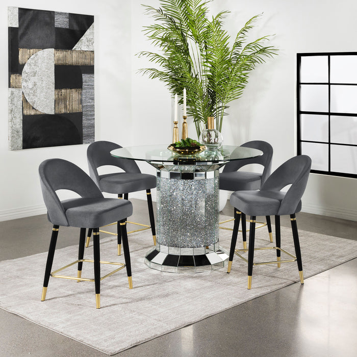 Ellie 5 Pc Counter Height Dining Sets Gray - National Warehouse Furniture (Buffalo, NY)