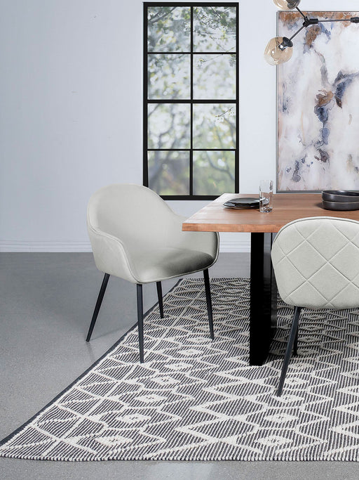 Emma Upholstered Dining Arm Chair (Set of 2) - National Warehouse Furniture (Buffalo, NY)