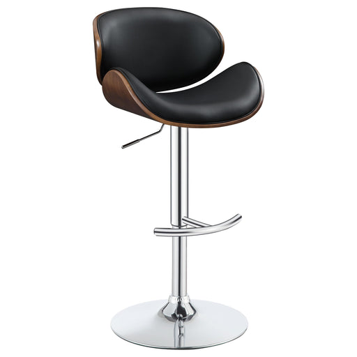 Harris Adjustable Bar Stool Black and Chrome - National Warehouse Furniture (Buffalo, NY)