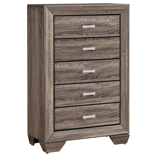 Kauffman 5-drawer Chest Washed Taupe - National Warehouse Furniture (Buffalo, NY)