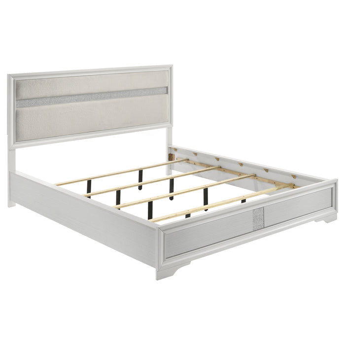 Miranda California King, E.King, Queen, Full, & Twin Bed Black & White - National Warehouse Furniture (Buffalo, NY)