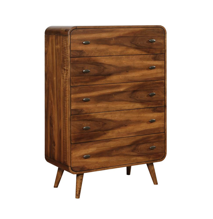 Robyn 5-drawer Chest Dark Walnut - National Warehouse Furniture (Buffalo, NY)