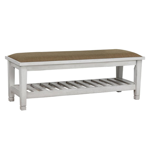 Franco Bench Brown and Antique White - National Warehouse Furniture (Buffalo, NY)