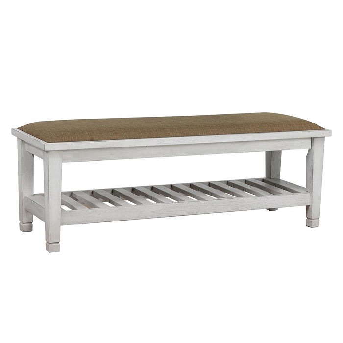 Franco Bench Brown and Antique White - National Warehouse Furniture (Buffalo, NY)