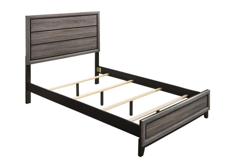 Watson Full & Twin Panel Bed Grey Oak - National Warehouse Furniture (Buffalo, NY)