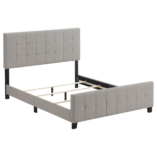 Fairfield Eastern King & Queen Upholstered Panel Bed Beige & Grey - National Warehouse Furniture (Buffalo, NY)