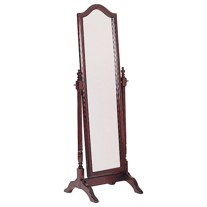Cabot Rectangular Cheval Mirror with Arched Top Merlot - National Warehouse Furniture (Buffalo, NY)