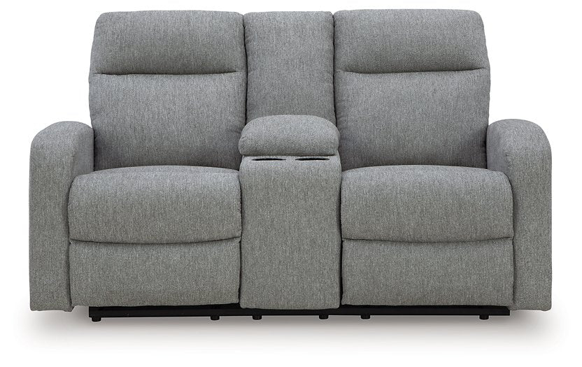 Gauntlet Reclining Loveseat with Console - National Warehouse Furniture (Buffalo, NY)