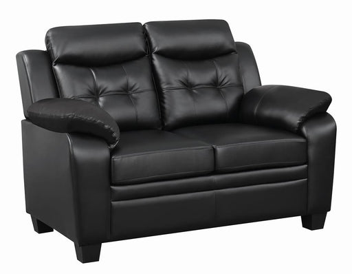 Finley Tufted Upholstered Loveseat Black - National Warehouse Furniture (Buffalo, NY)