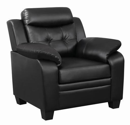 Finley Tufted Upholstered Chair Black - National Warehouse Furniture (Buffalo, NY)