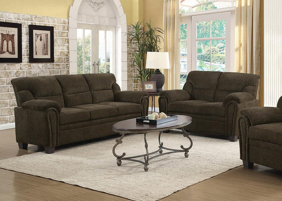 Clementine Upholstered Pillow Top Arm Living Room Set - National Warehouse Furniture (Buffalo, NY)