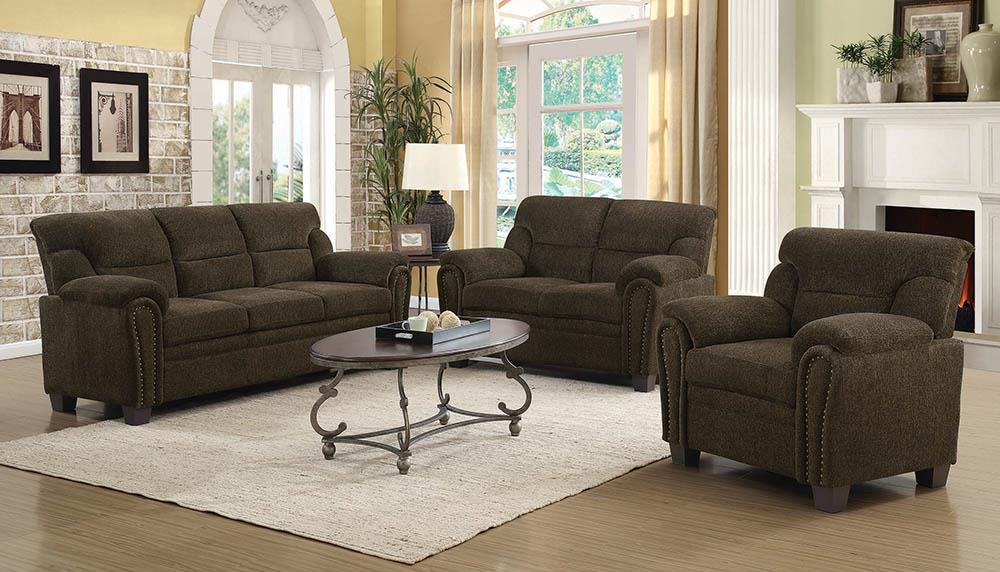 Clementine Upholstered Pillow Top Arm Living Room Set - National Warehouse Furniture (Buffalo, NY)