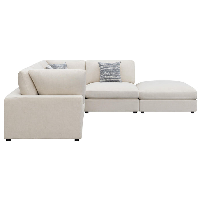 Serene 5-piece Upholstered Modular Sectional Sofa Beige - National Warehouse Furniture (Buffalo, NY)