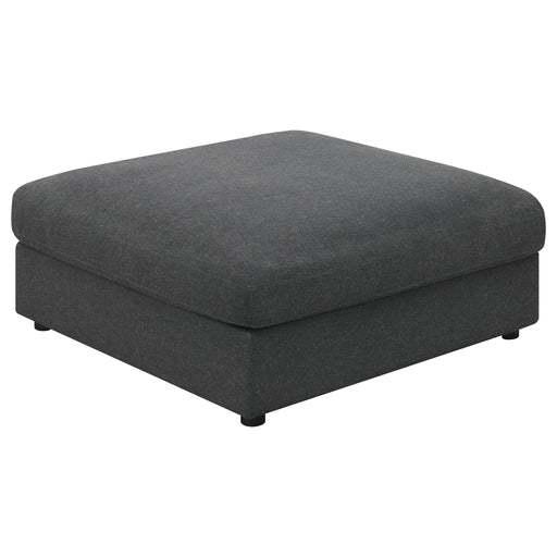 Serene Upholstered Rectangular Ottoman Charcoal - National Warehouse Furniture (Buffalo, NY)