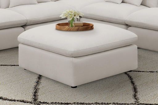 Hobson Cushion Seat Ottoman Off-White - National Warehouse Furniture (Buffalo, NY)