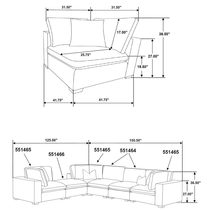 Lakeview Modular Sectionals Upholstered - National Warehouse Furniture (Buffalo, NY)
