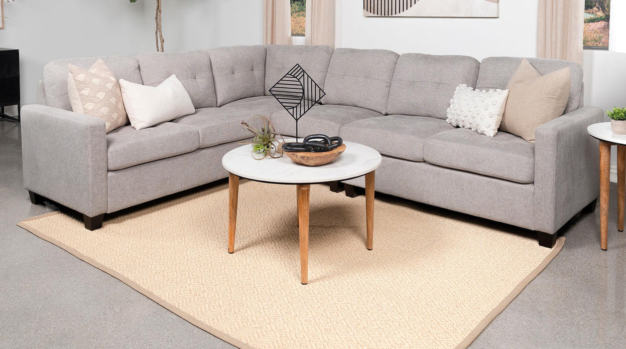 Georgina 4-piece Upholstered Modular Sectional Sofa Beige - National Warehouse Furniture (Buffalo, NY)