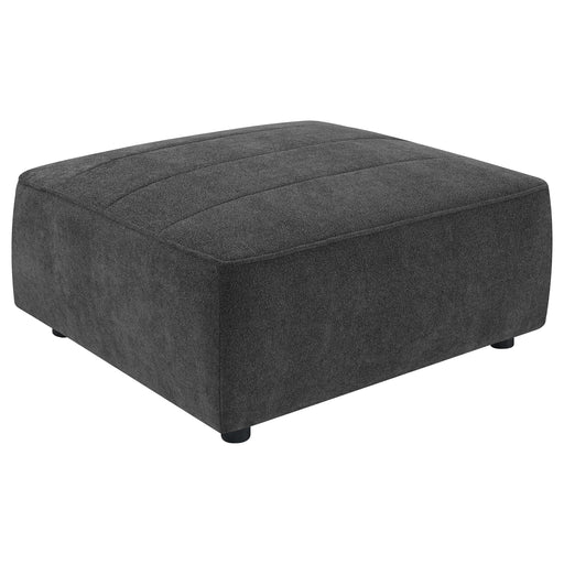 Sunny Upholstered Square Ottoman Dark Charcoal - National Warehouse Furniture (Buffalo, NY)