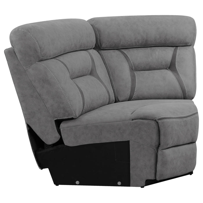 Higgins Upholstered Wedge Grey - National Warehouse Furniture (Buffalo, NY)