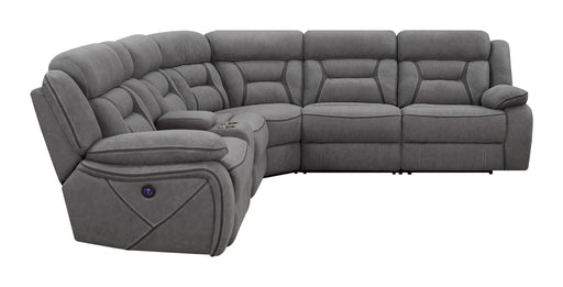 Higgins 4-piece Upholstered Power Sectional Grey - National Warehouse Furniture (Buffalo, NY)