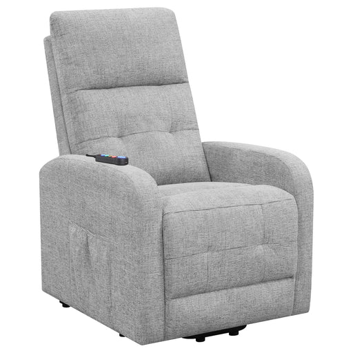 Howie Tufted Upholstered Power Lift Recliner Grey - National Warehouse Furniture (Buffalo, NY)