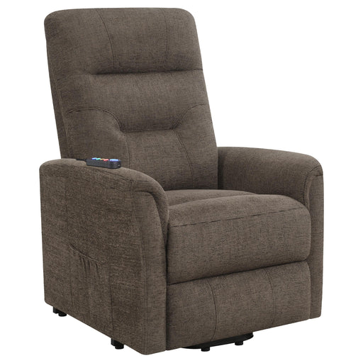 Henrietta Power Lift Recliner with Storage Pocket Brown - National Warehouse Furniture (Buffalo, NY)
