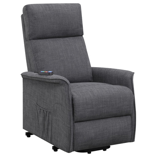 Herrera Power Lift Recliner with Wired Remote Charcoal - National Warehouse Furniture (Buffalo, NY)