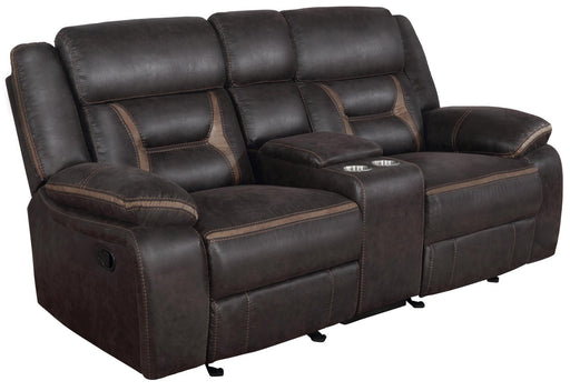 Greer Upholstered Tufted Back Glider Loveseat - National Warehouse Furniture (Buffalo, NY)