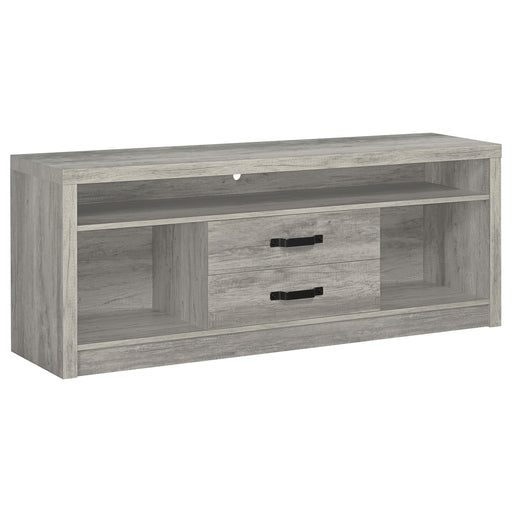 Burke 2-drawer TV Console Grey Driftwood - National Warehouse Furniture (Buffalo, NY)