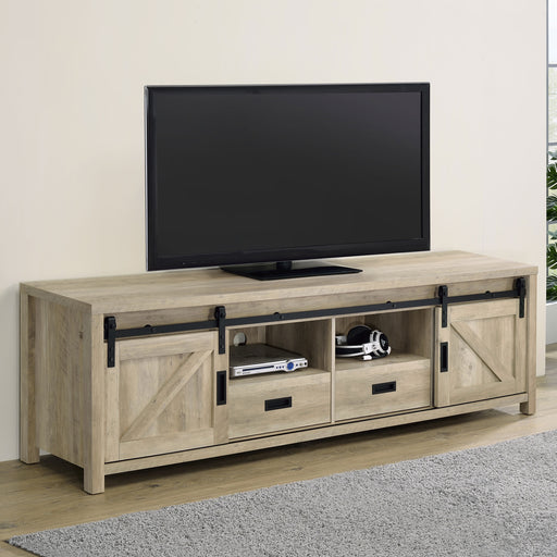 Madra Rectangular TV Console with 2 Sliding Doors - National Warehouse Furniture (Buffalo, NY)