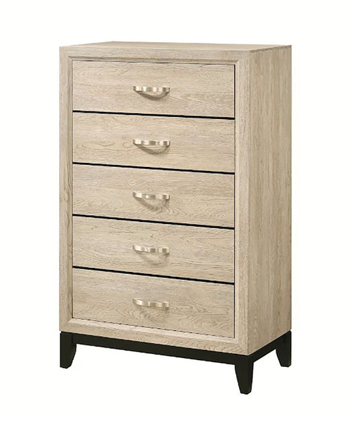 Crown Mark Furniture Akerson 5 Drawer Chest in Beige image