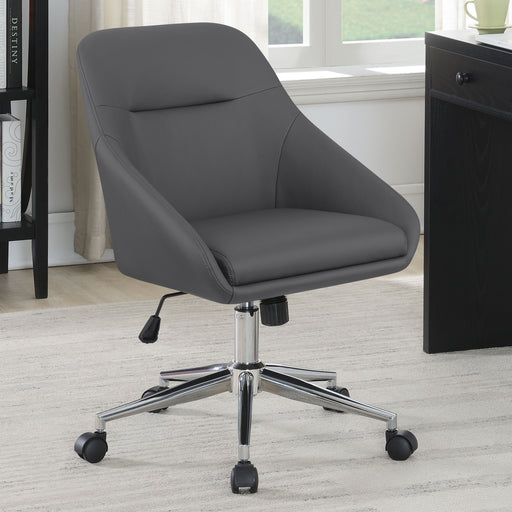 Jackman Upholstered Office Chair with Casters - National Warehouse Furniture (Buffalo, NY)