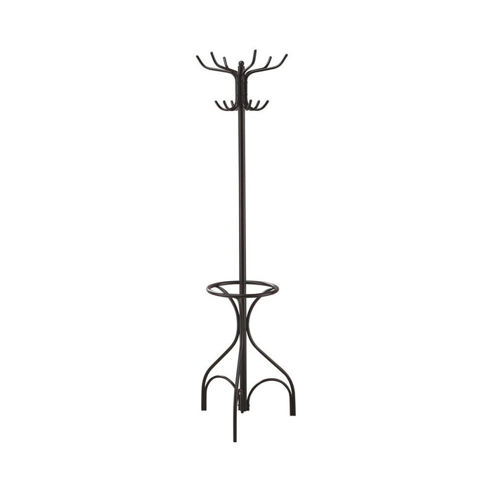 Kiefer Coat Rack with 12 Hooks Black - National Warehouse Furniture (Buffalo, NY)