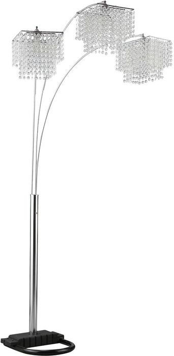 Miriam Crystal Drop Shade Floor Lamp Chrome - National Warehouse Furniture (Buffalo, NY)