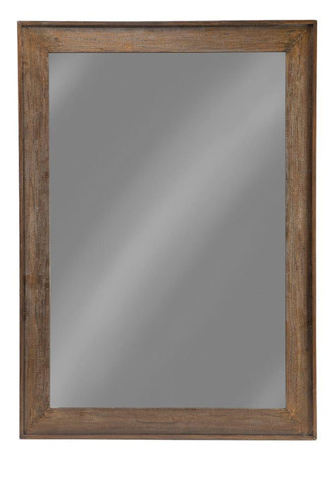 Odafin Rectangle Floor Mirror Distressed Brown - National Warehouse Furniture (Buffalo, NY)