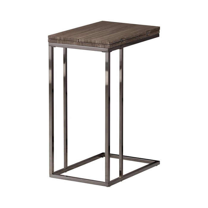 Pedro Expandable Top Accent Table Weathered Grey and Black - National Warehouse Furniture (Buffalo, NY)