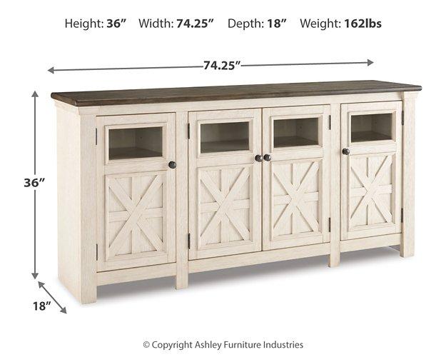 Bolanburg 74" TV Stand - National Warehouse Furniture (Buffalo, NY)