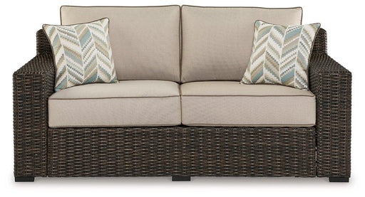 Coastline Bay Outdoor Loveseat with Cushion - National Warehouse Furniture (Buffalo, NY)