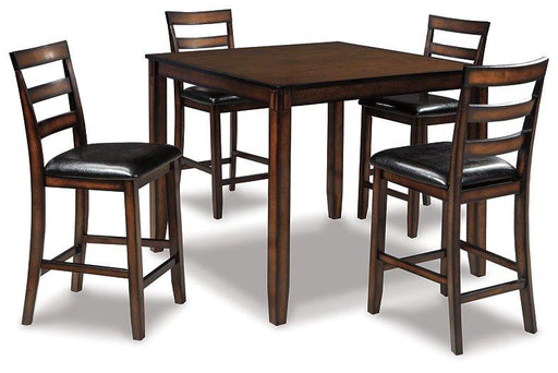 Coviar Counter Height Dining Table and Bar Stools (Set of 5) - National Warehouse Furniture (Buffalo, NY)