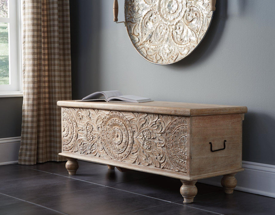 Fossil Ridge Storage Bench - National Warehouse Furniture (Buffalo, NY)