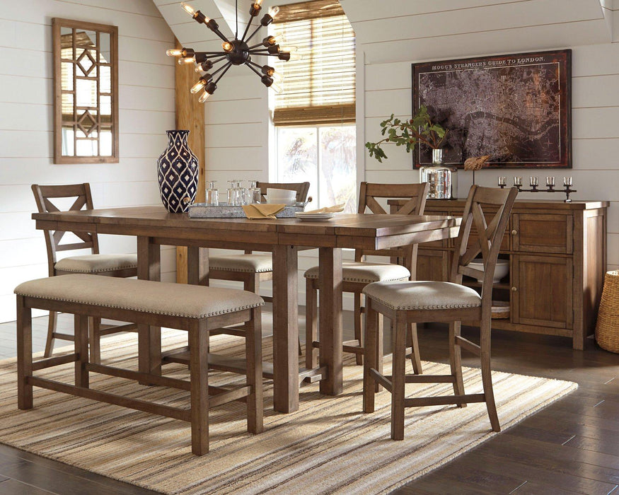 Moriville Counter Height Dining Set - National Warehouse Furniture (Buffalo, NY)