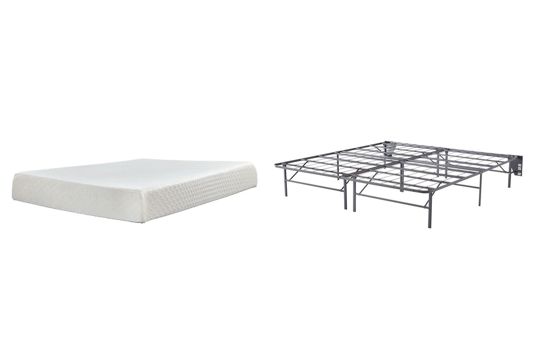 10 Inch Chime Memory Foam Mattress Set - National Warehouse Furniture (Buffalo, NY)