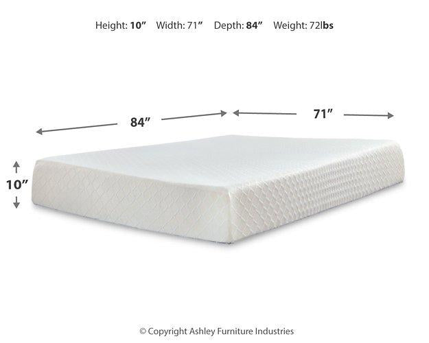 10 Inch Chime Memory Foam Mattress Set - National Warehouse Furniture (Buffalo, NY)