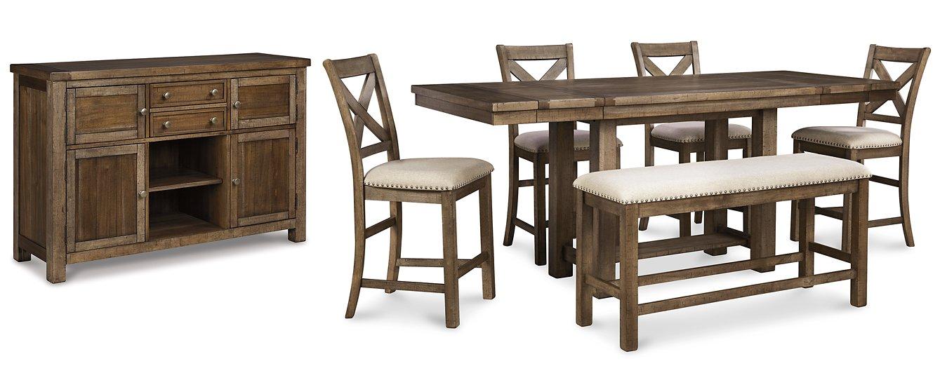 Moriville Counter Height Dining Set - National Warehouse Furniture (Buffalo, NY)