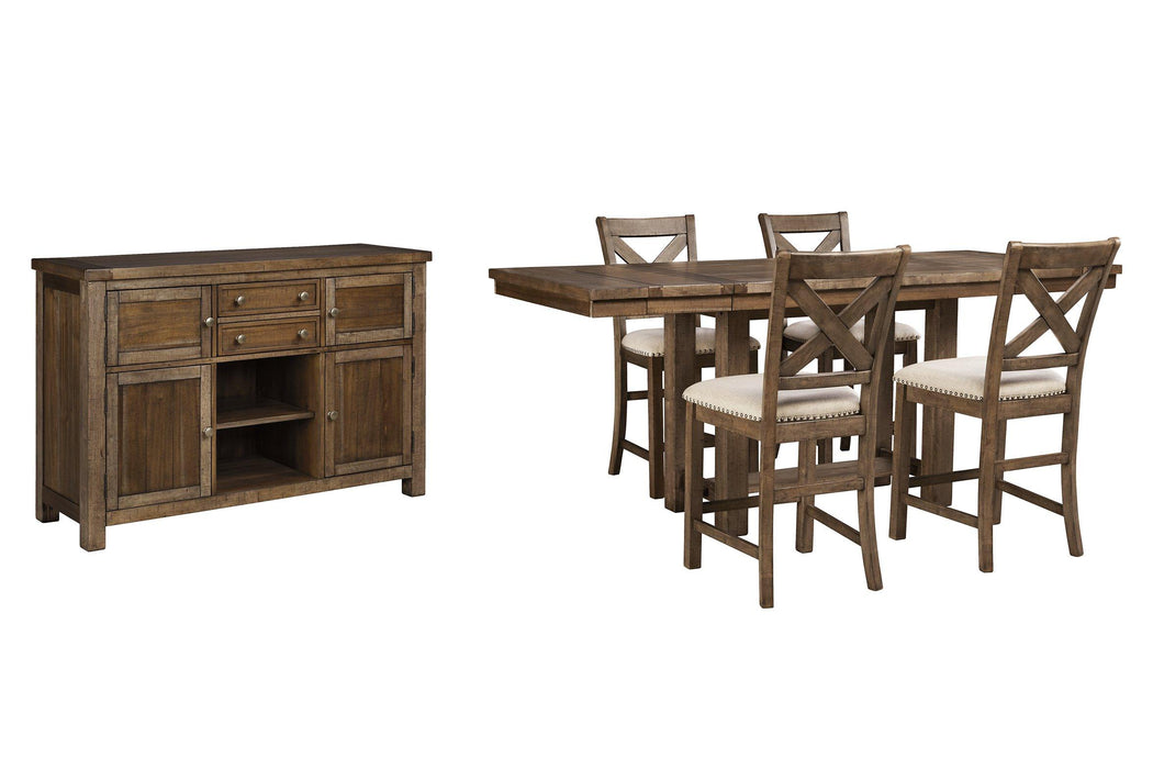 Moriville Counter Height Dining Set - National Warehouse Furniture (Buffalo, NY)