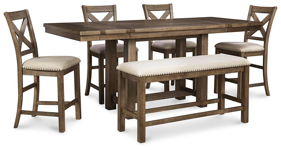 Moriville Counter Height Dining Set - National Warehouse Furniture (Buffalo, NY)