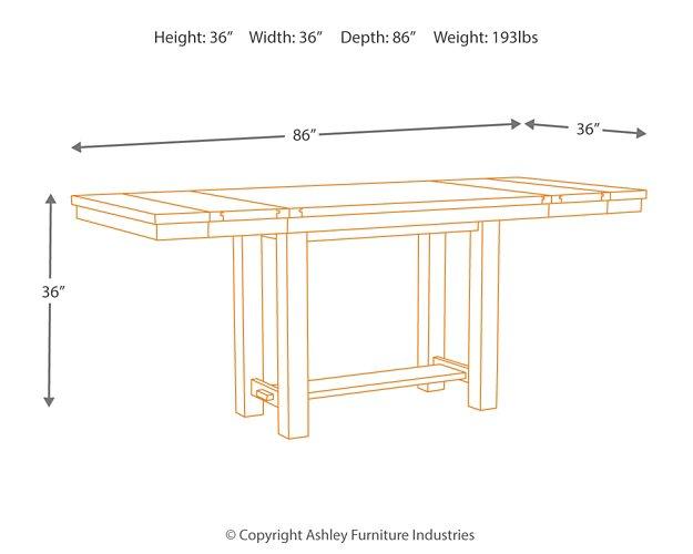 Moriville Counter Height Dining Set - National Warehouse Furniture (Buffalo, NY)