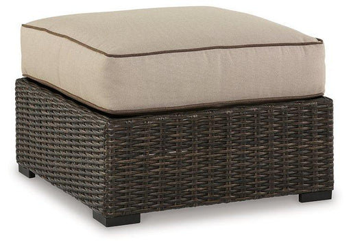 Coastline Bay Outdoor Ottoman with Cushion - National Warehouse Furniture (Buffalo, NY)