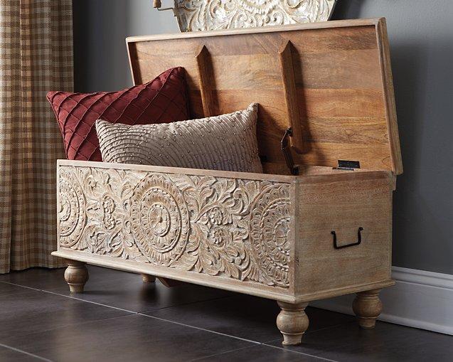 Fossil Ridge Storage Bench - National Warehouse Furniture (Buffalo, NY)