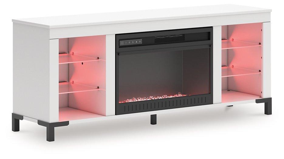 Brollevi 60" TV Stand with Electric Fireplace - National Warehouse Furniture (Buffalo, NY)